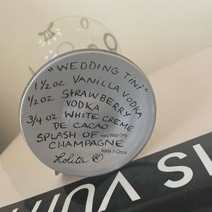 Lolita Wedding Day Martini Glass